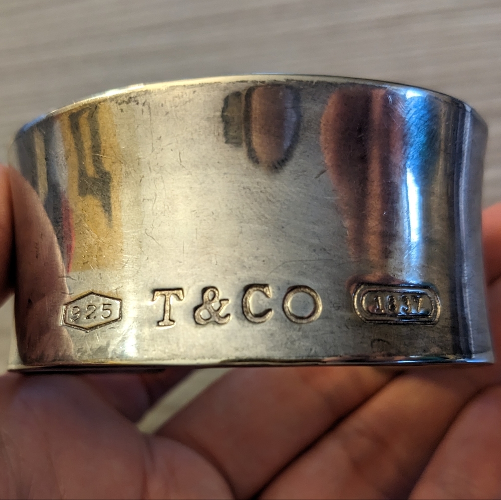 1997 Tiffany & Co. 1837 wide cuff bracelet